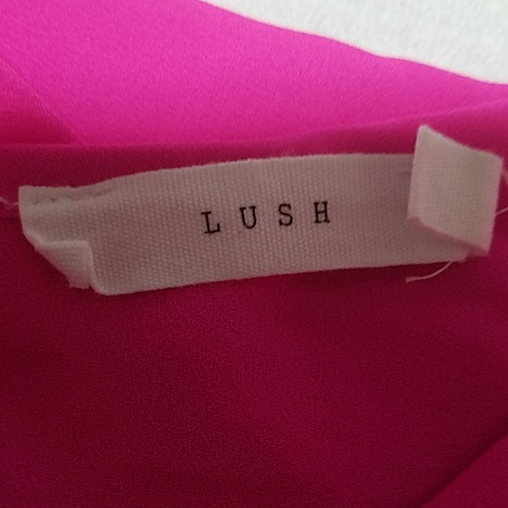 Lush Pink Polyester Top (Small) - Picture 5 of 6